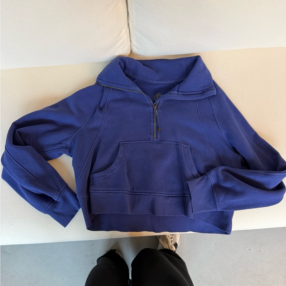 Lululemon Athletica Royal Blue Quarter-Zip Pullover